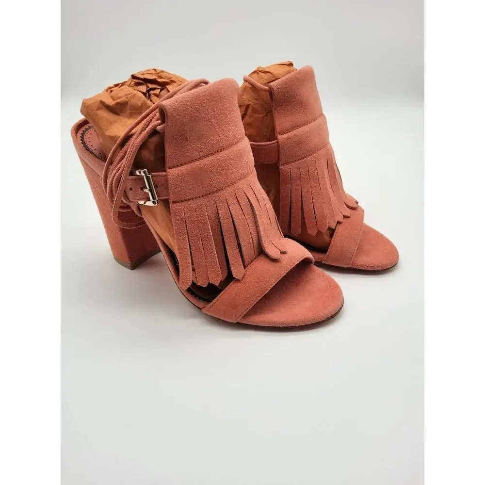 Santoni Suede Lace Up the Leg Sandal